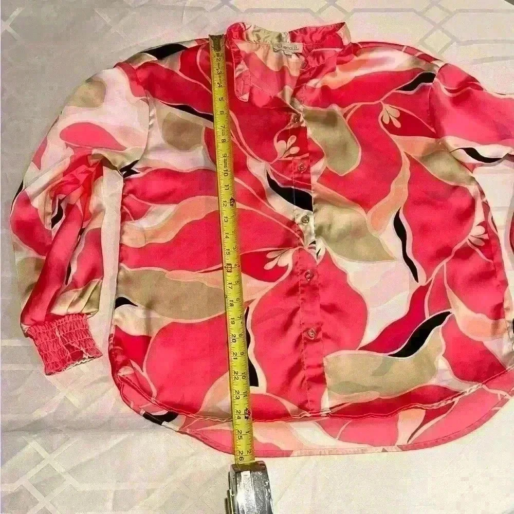 Chenault Button Down Pink And Cream, Size Small B… - image 5